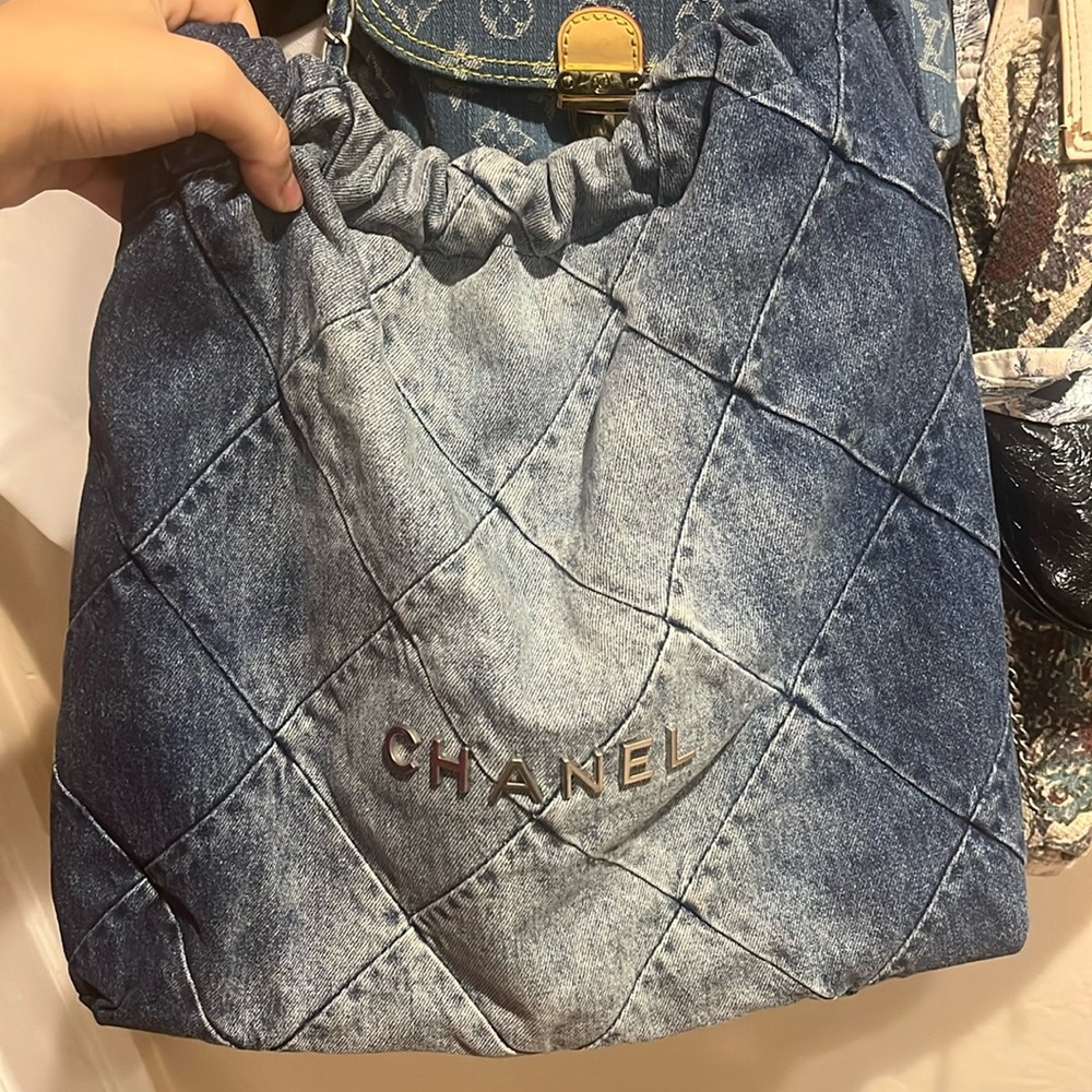 Channel denim bag